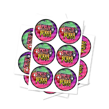 True Berry Circular Stickers - 2.5cm