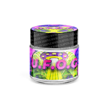 UFOG Glass Jars Pre - Labeled - 3.5grams (1/8oz)