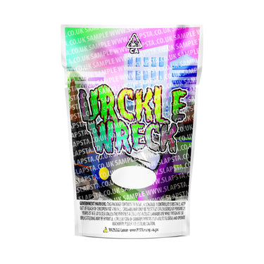 Urckle Wreck Mylar Pouches Pre-Labeled - 3.5g (1/8oz) / No / 16pcs