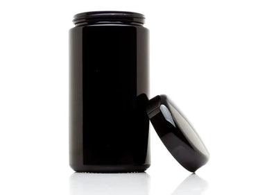 UV Miron Glass Jars 500ml ( 1 Ounce) - 1pc / All Black