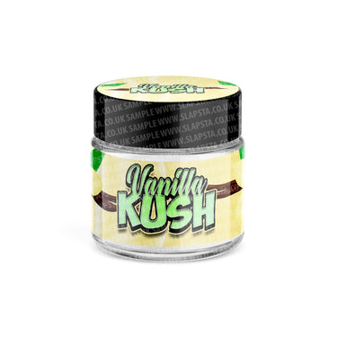 Vanilla Kush Glass Jars Pre - Labeled - 3.5grams (1/8oz)