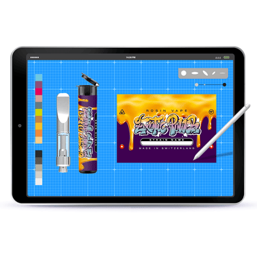 Vape Cartridge Tube Label Design - Default Title