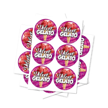Velvet Gelato Circular Stickers - 2.5cm