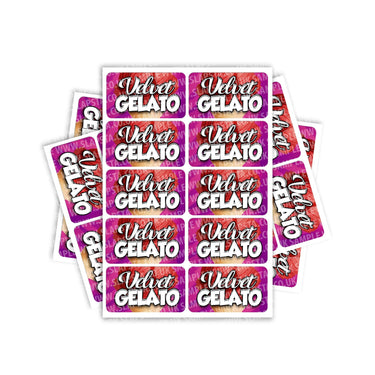 Velvet Gelato Rectangle / Pre - Roll Labels - Pre - Roll (10.16cm x 6.7cm)
