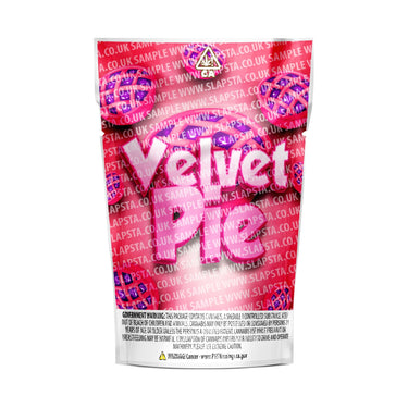 Velvet Pie Mylar Pouches Pre-Labeled - 3.5g (1/8oz) / No / 16pcs
