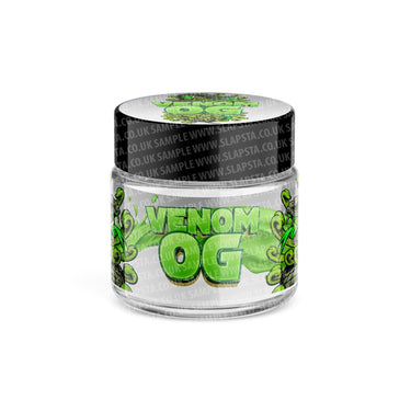 Venom OG Glass Jars Pre - Labeled - 3.5grams (1/8oz)