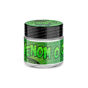 Venom OG Glass Jars Pre - Labeled - 3.5grams (1/8oz)