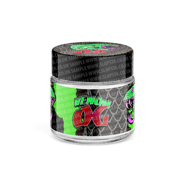 Venom OG Glass Jars Pre - Labeled - 3.5grams (1/8oz)