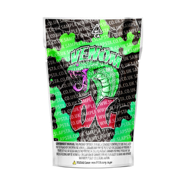 Venom OG Mylar Pouches Pre-Labeled - 3.5g (1/8oz) / No / 16pcs