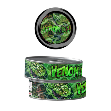 Venom OG Pre - Labeled 3.5g Self - Seal Tins - 60pcs