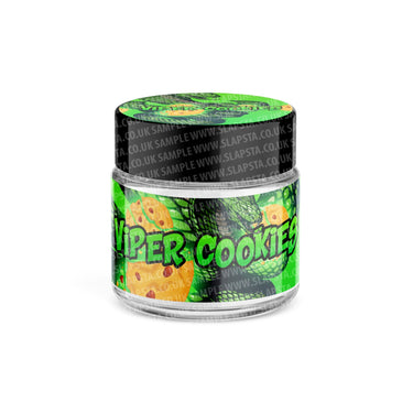 Viper Cookies Glass Jars Pre - Labeled - 3.5grams (1/8oz)
