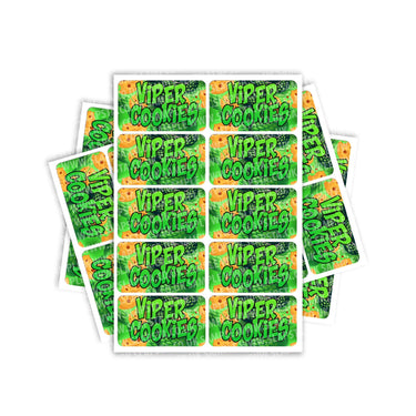 Viper Cookies Rectangle / Pre - Roll Labels - Pre - Roll (10.16cm x 6.7cm)