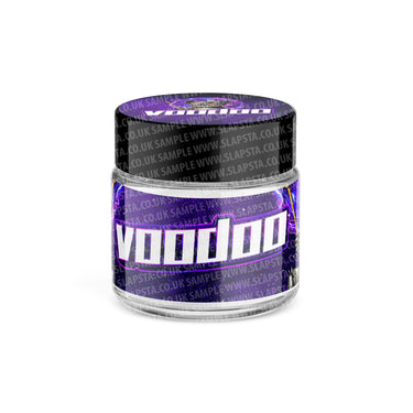 Voodoo Glass Jars Pre - Labeled - 3.5grams (1/8oz)