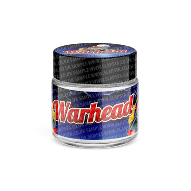 Warhead Glass Jars Pre - Labeled - 3.5grams (1/8oz)