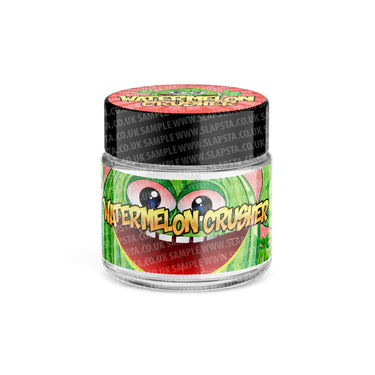 Watermelon Crusha Glass Jars Pre - Labeled - 3.5grams (1/8oz)