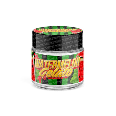 Watermelon Gelato Glass Jars Pre - Labeled - 3.5grams (1/8oz)