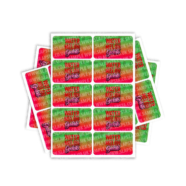 Watermelon Gelato Rectangle / Pre - Roll Labels - Pre - Roll (10.16cm x 6.7cm)