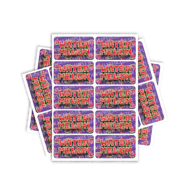 Watermelon Rectangle / Pre - Roll Label - Pre - Roll (10.16cm x 6.7cm)