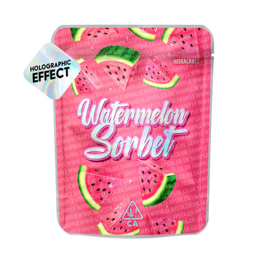 Watermelon Sorbet SFX Mylar Pouches Pre - Labeled - 3.5g (1/8oz)