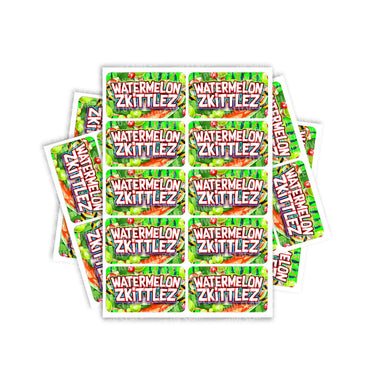 Watermelon Zkittlez Rectangle / Pre - Roll Label - Pre - Roll (10.16cm x 6.7cm)