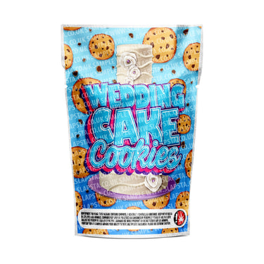 Wedding Cake Cookies Mylar Pouches Pre-Labeled - 3.5g (1/8oz) / No / 16pcs