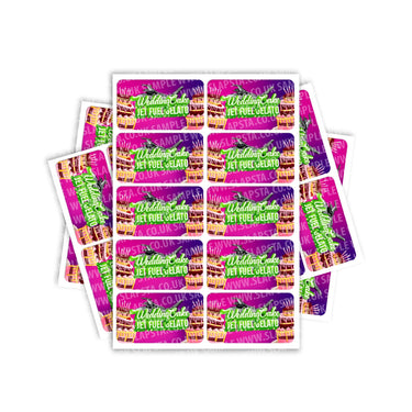 Wedding Cake Jetfuel Gelato Rectangle / Pre - Roll Labels - Pre - Roll (10.16cm x 6.7cm)