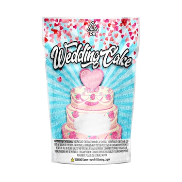 Wedding Cake Mylar Pouches Pre-Labeled - SLAPSTA