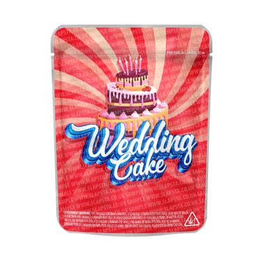 Wedding Cake Mylar Pouches Pre - Labeled - 3.5g (1/8oz)