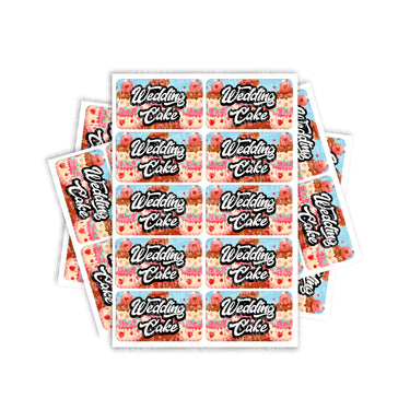 Wedding Cake Rectangle / Pre - Roll Labels - Pre - Roll (10.16cm x 6.7cm)