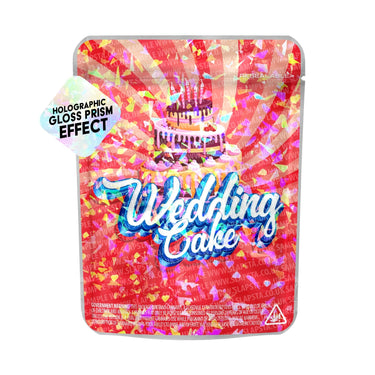 Wedding Cake SFX Mylar Pouches Pre - Labeled - 3.5g (1/8oz)