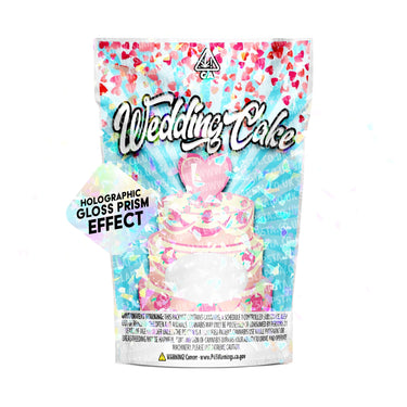 Wedding Cake SFX Mylar Pouches Pre - Labeled - 3.5g (1/8oz)