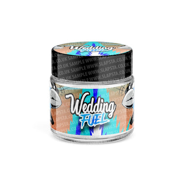 Wedding Fuel Glass Jars Pre - Labeled - 3.5grams (1/8oz)