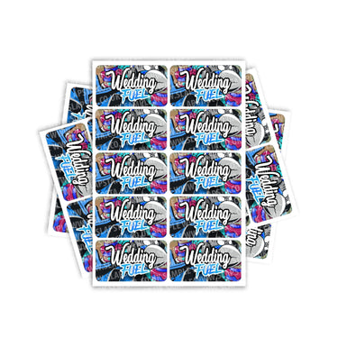 Wedding Fuel Rectangle / Pre - Roll Labels - Pre - Roll (10.16cm x 6.7cm)