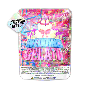 Wedding Gelato SFX Mylar Pouches Pre - Labeled - 3.5g (1/8oz)