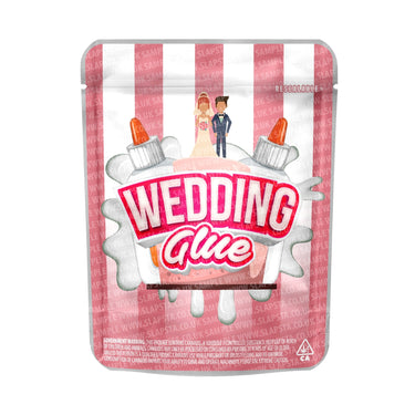 Wedding Glue Mylar Pouches Pre - Labeled - 3.5g (1/8oz)