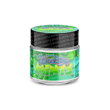 Wedding Mints Glass Jars Pre - Labeled - 3.5grams (1/8oz)