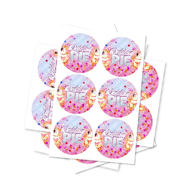 Wedding Pie Circular Stickers - 2.5cm / 25pcs