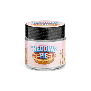Wedding Pie Glass Jars Pre - Labeled - 3.5grams (1/8oz)