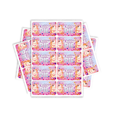 Wedding Pie Rectangle / Pre - Roll Labels - Pre - Roll (10.16cm x 6.7cm)