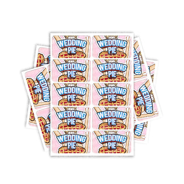 Wedding Pie Rectangle / Pre - Roll Labels - Pre - Roll (10.16cm x 6.7cm)
