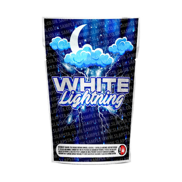 White Lightning Mylar Pouches Pre-Labeled - 3.5g (1/8oz) / No / 16pcs
