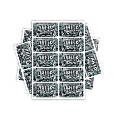 White Rhino Rectangle / Pre - Roll Labels - Pre - Roll (10.16cm x 6.7cm)