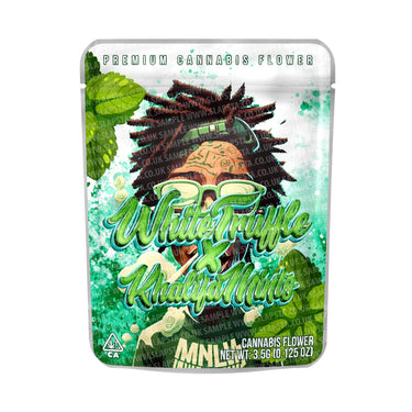 White Truffle X Khalifa Mints Mylar Pouches Pre - Labeled - 3.5g (1/8oz)