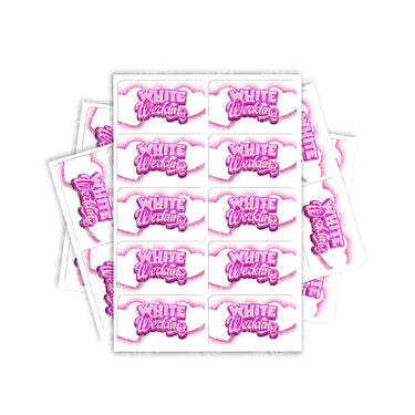 White Wedding Rectangle / Pre - Roll Labels - Pre - Roll (10.16cm x 6.7cm)