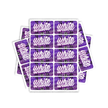 White Widow Rectangle / Pre - Roll Labels - Pre - Roll (10.16cm x 6.7cm)