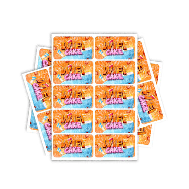 Wifi Cake Rectangle / Pre - Roll Labels - Pre - Roll (10.16cm x 6.7cm)