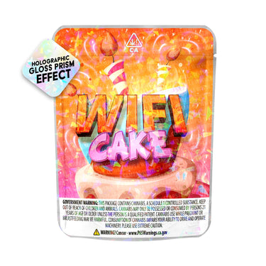Wifi Cake SFX Mylar Pouches Pre-Labeled - 3.5g (1/8oz) / No / 16pcs