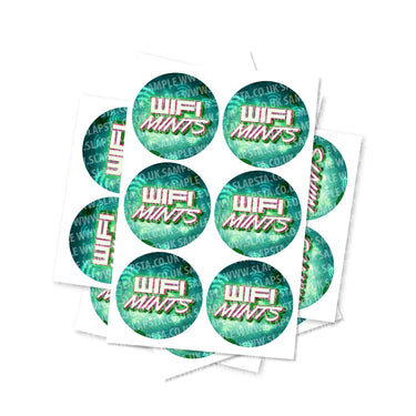 Wifi Mints Circular Stickers - 2.5cm