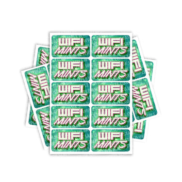 WIFI Mintz Rectangle / Pre - Roll Labels - Pre - Roll (10.16cm x 6.7cm)