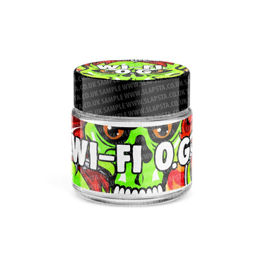 Wifi OG Glass Jars Pre - Labeled - 3.5grams (1/8oz)